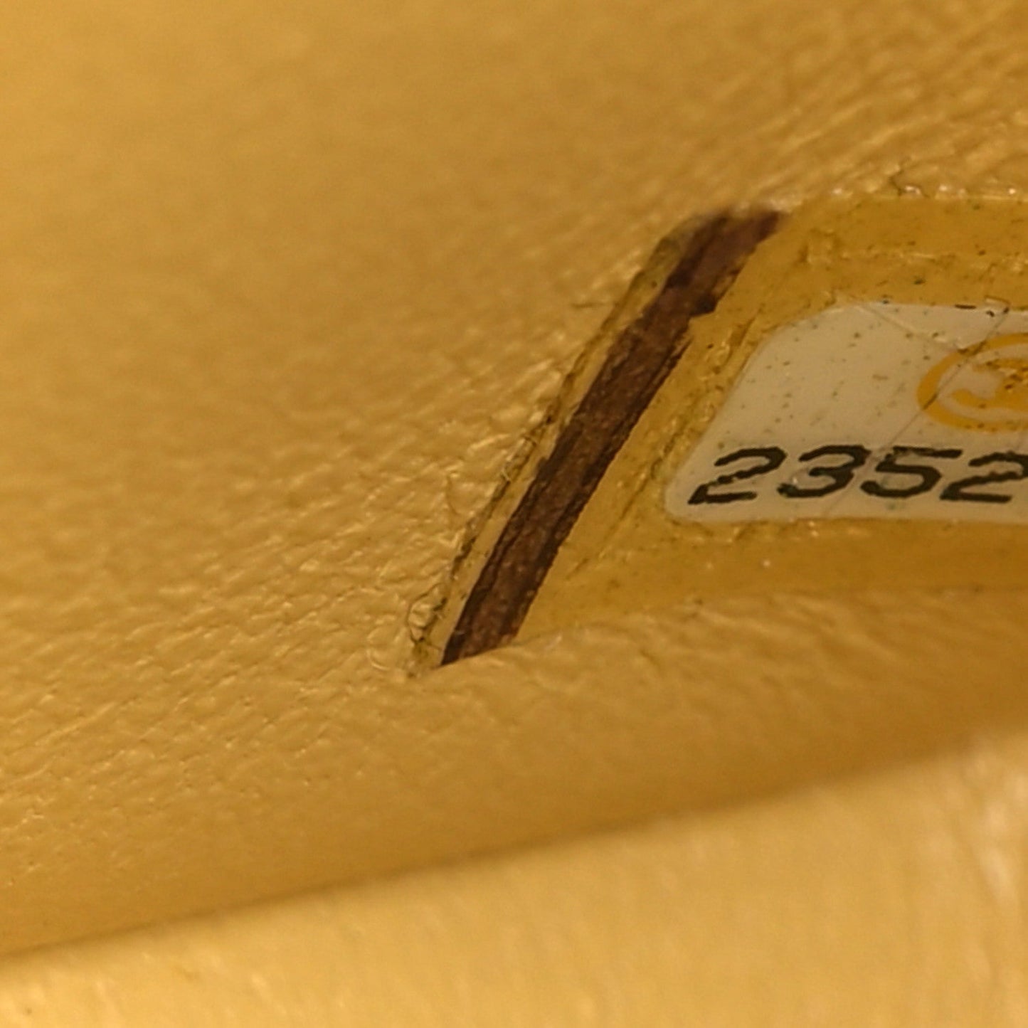 Lambskin Quilted Mini Rectangular Flap Yellow