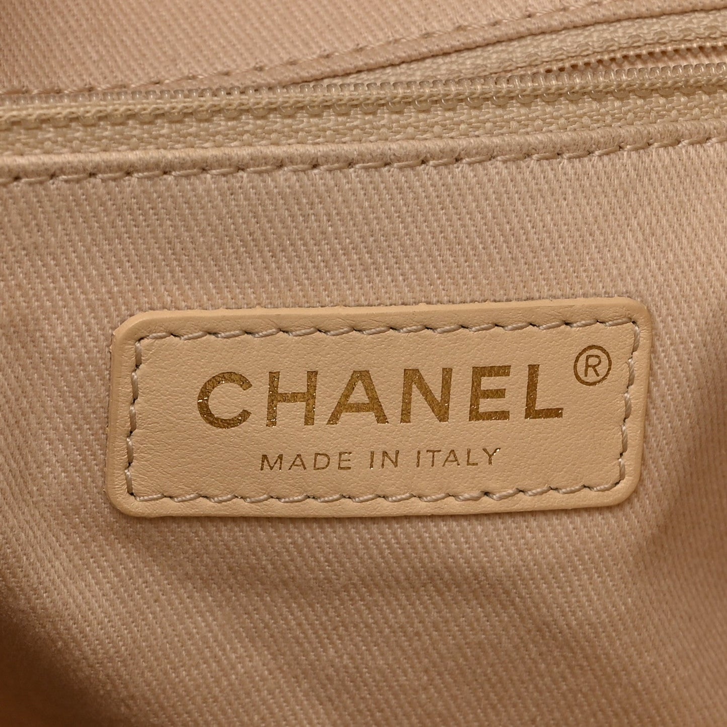 Canvas Large Deauville Backpack Light Beige