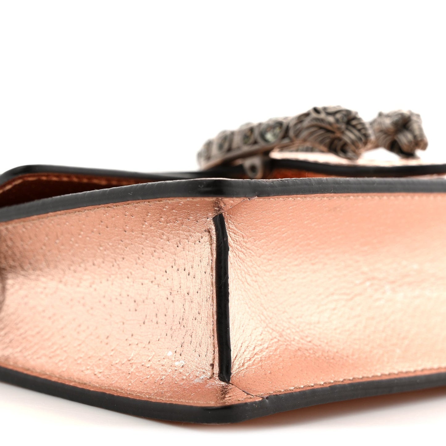 Metallic Calfskin Super Mini Dionysus Shoulder Bag Rose Gold