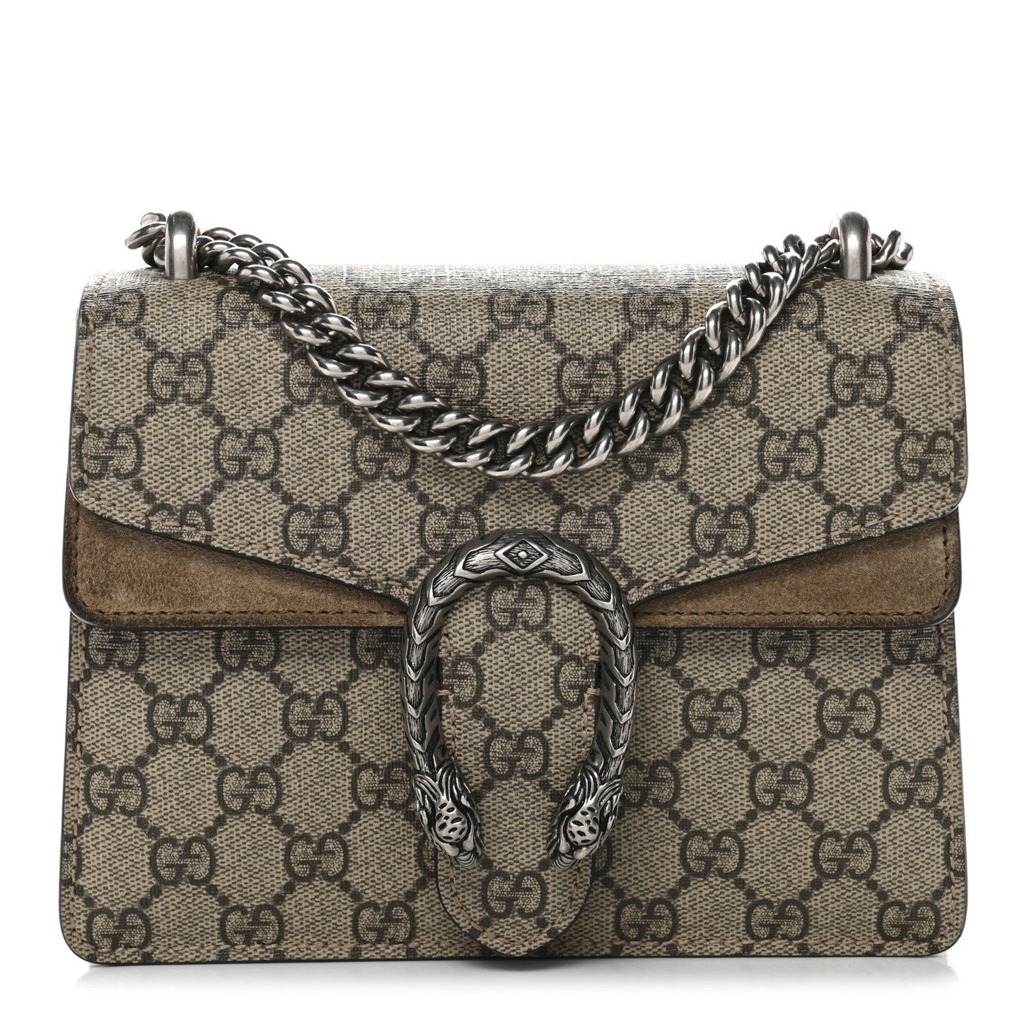 GG Supreme Monogram Mini Dionysus Shoulder Bag Taupe