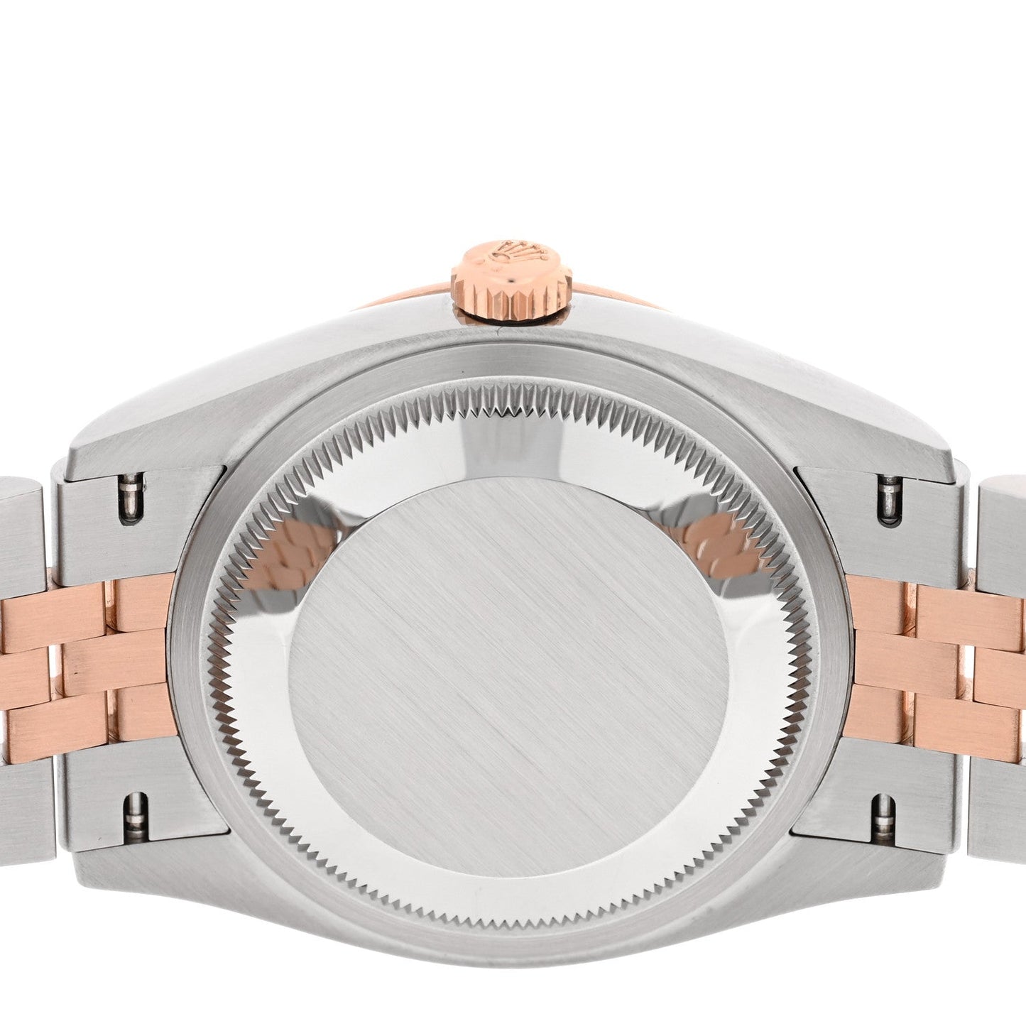 Stainless Steel 18K Everose Gold 36mm Oyster Perpetual Wimbledon Datejust Watch Slate 126231