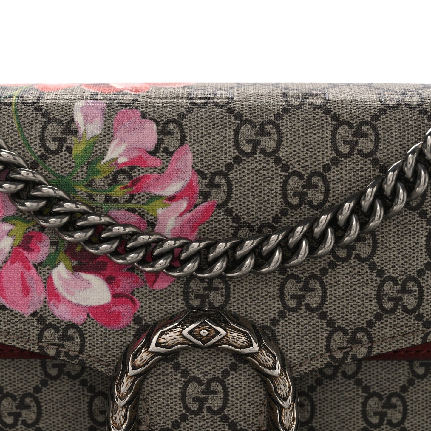 GG Supreme Monogram Blooms Small Dionysus Shoulder Bag Beige Multicolor Dry Rose