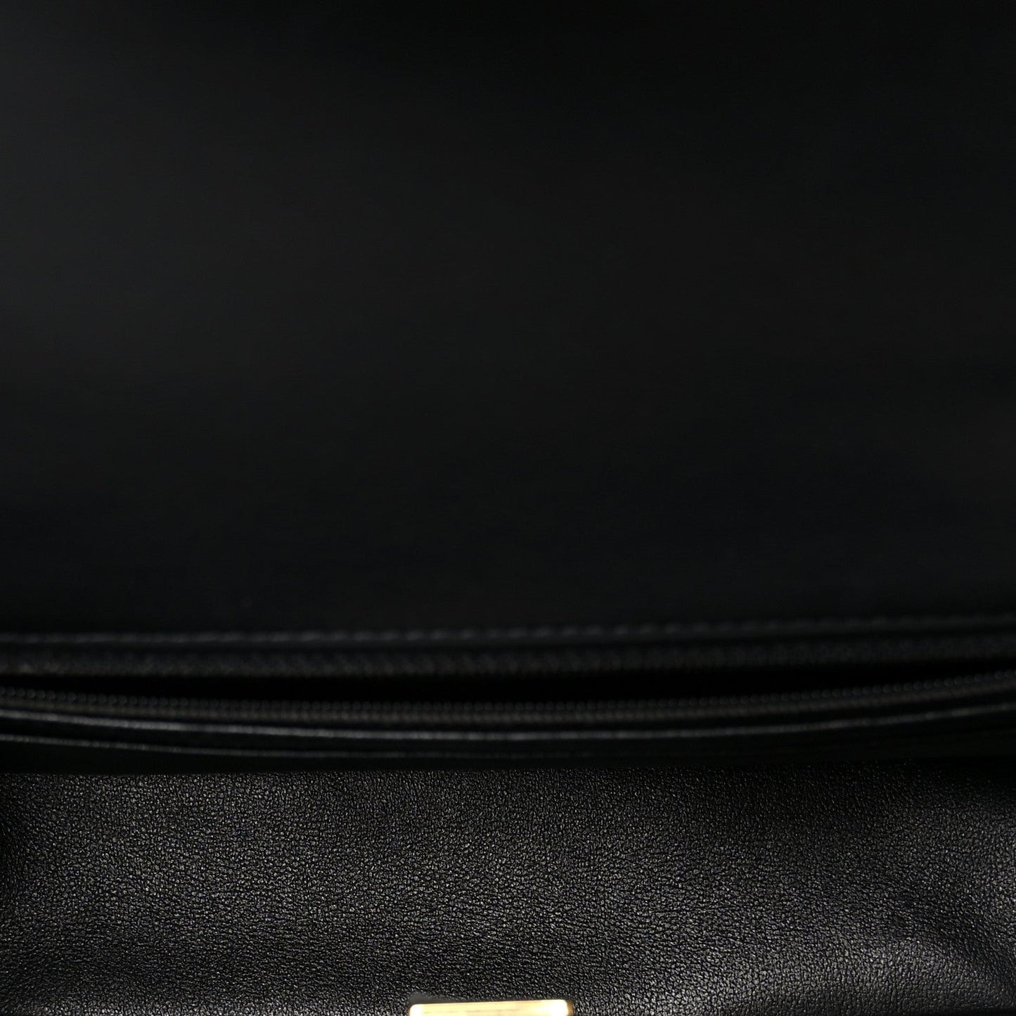 Lambskin Quilted Mini Rectangular Flap Black