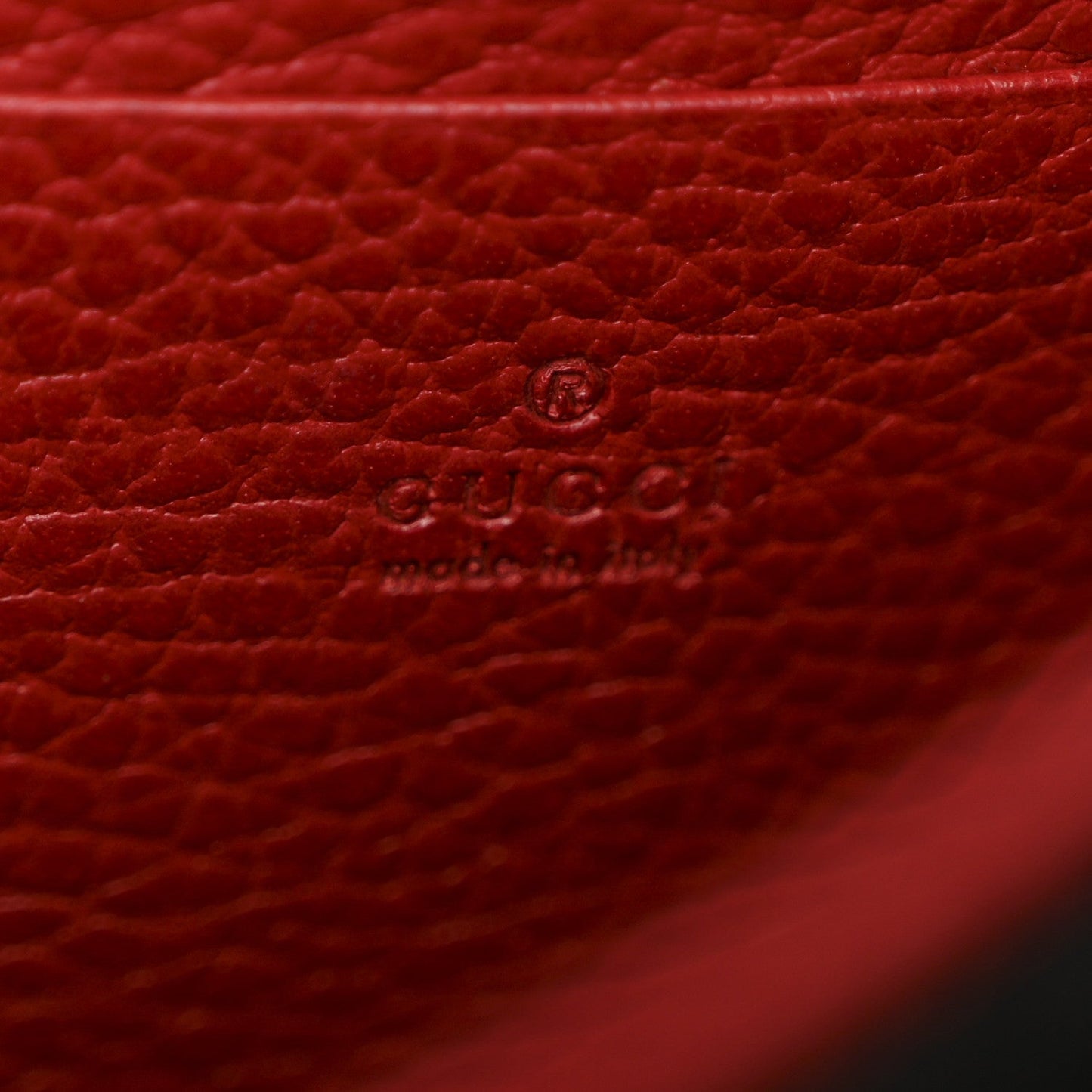 Calfskin Mini Dionysus Chain Wallet Hibiscus Red
