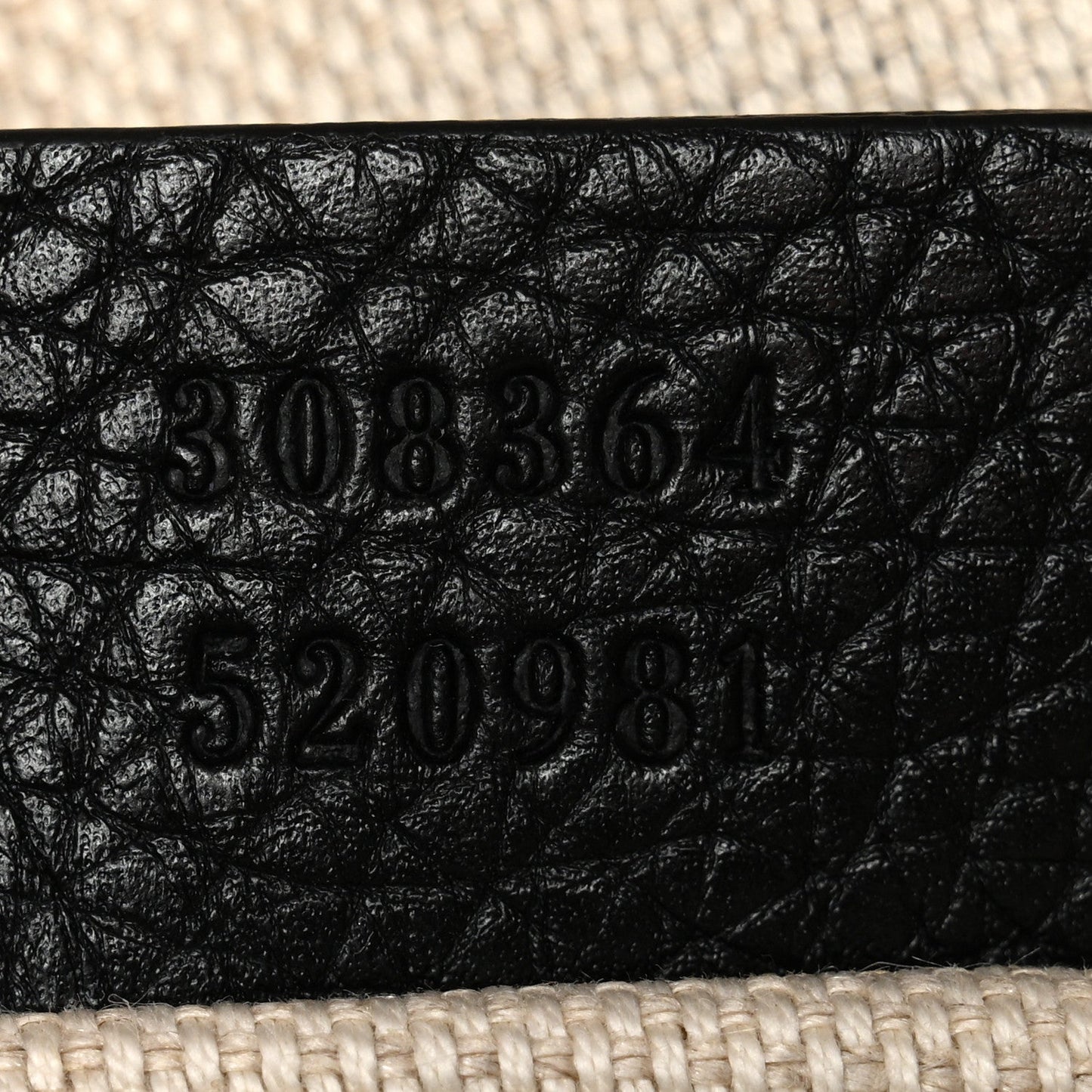 Pebbled Calfskin Small Soho Disco Bag Black