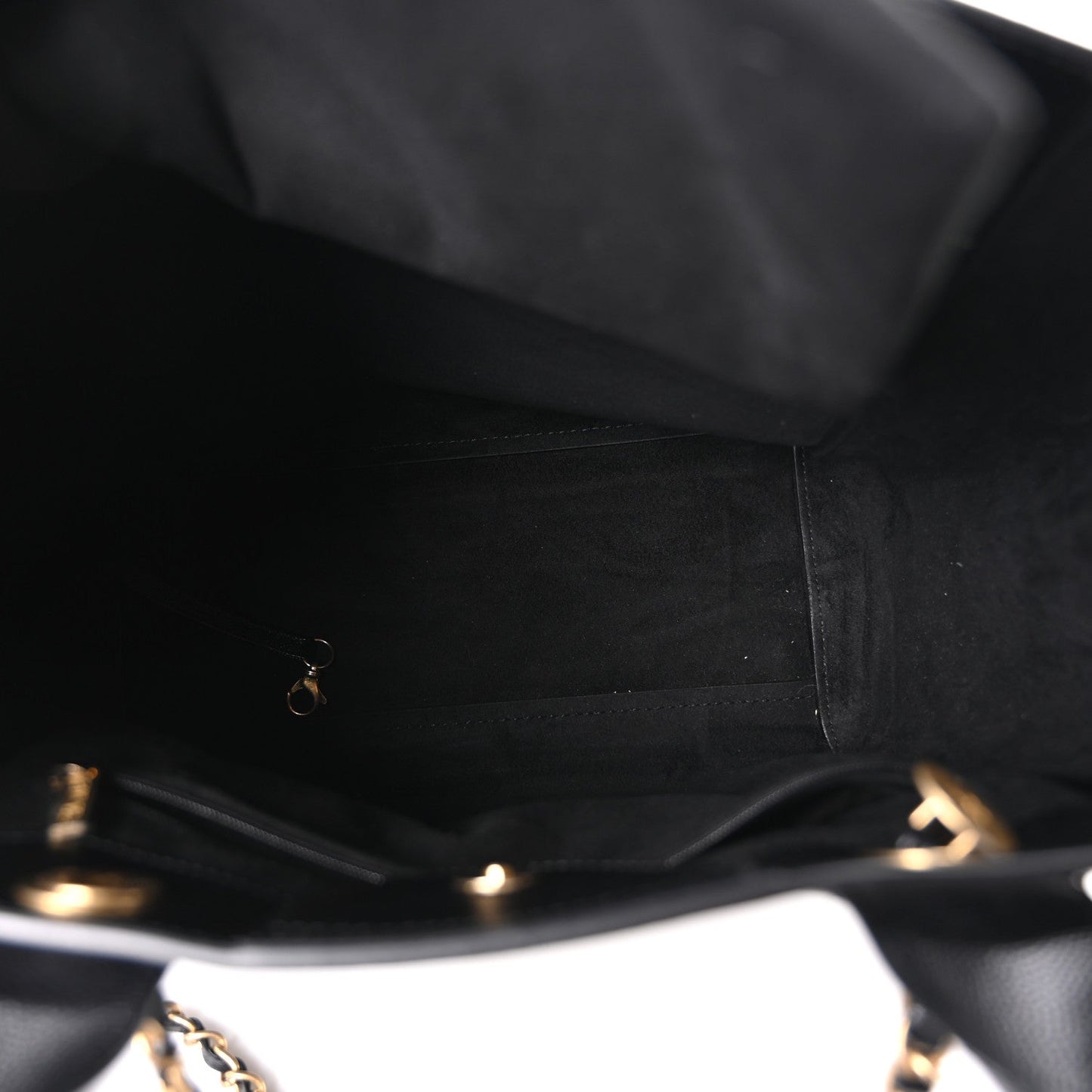 Caviar Small Studded Deauville Tote Black