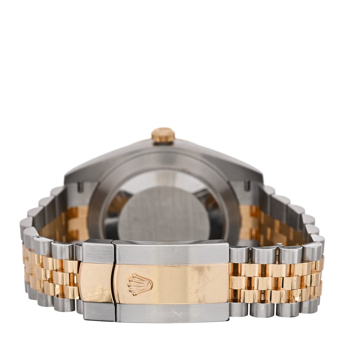 Stainless Steel 18K Yellow Gold Diamond 41mm Oyster Perpetual Datejust Watch Black 126333