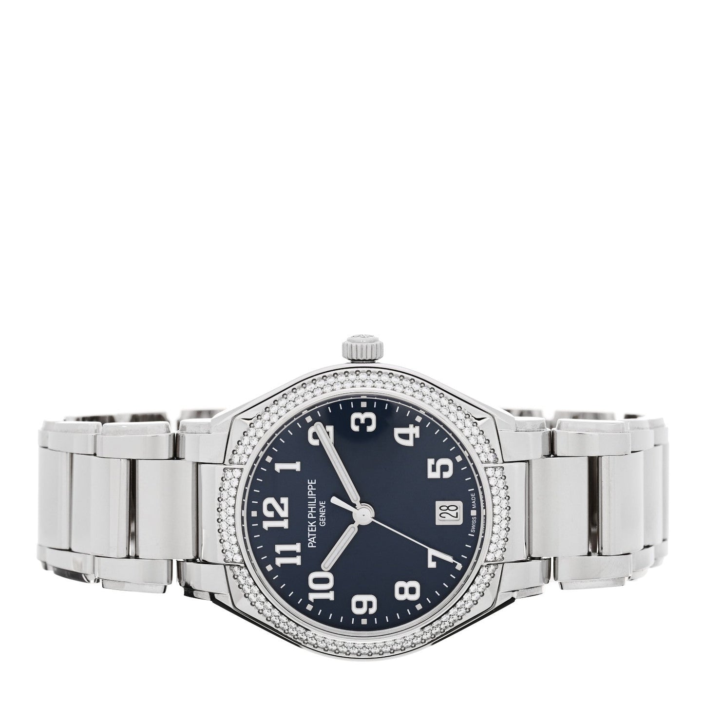Stainless Steel Diamond 36mm Twenty-4 Automatic Watch Blue 7300/1200A-001