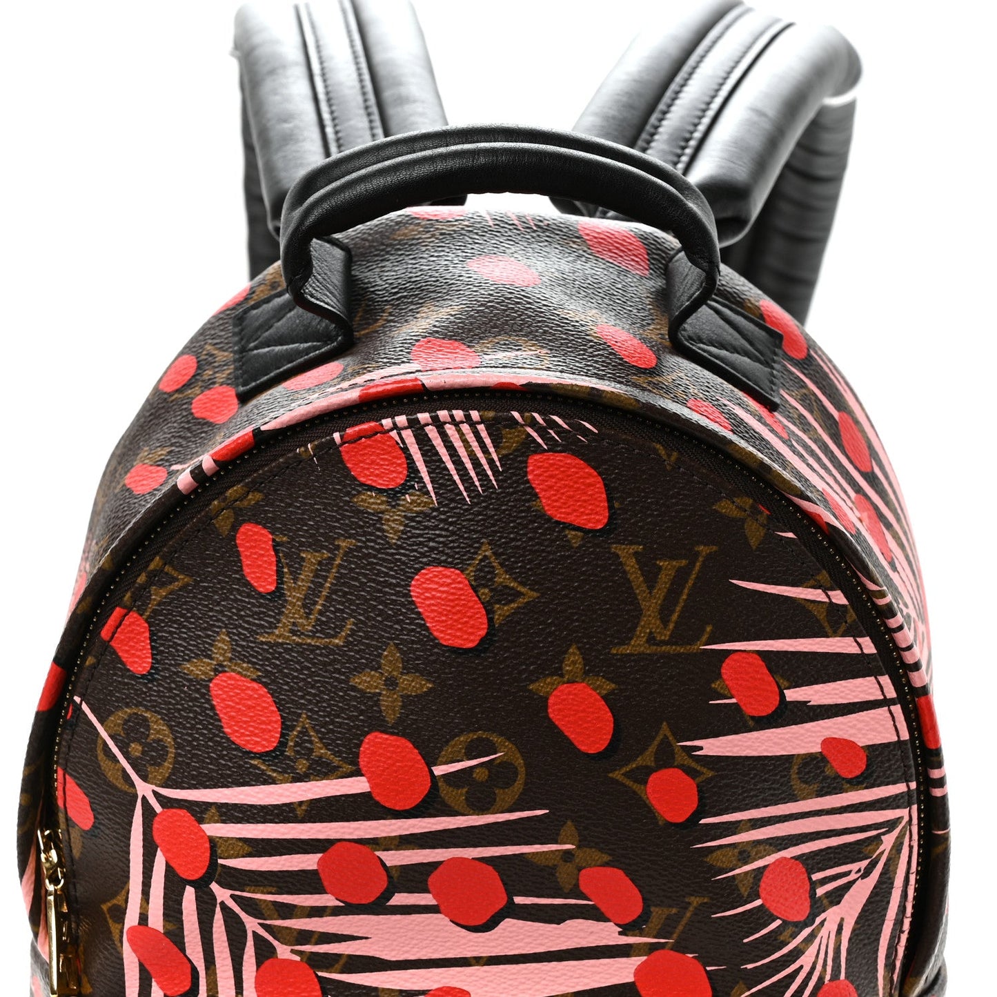 Monogram Jungle Dots Palm Springs Backpack PM Sugar Pink Poppy