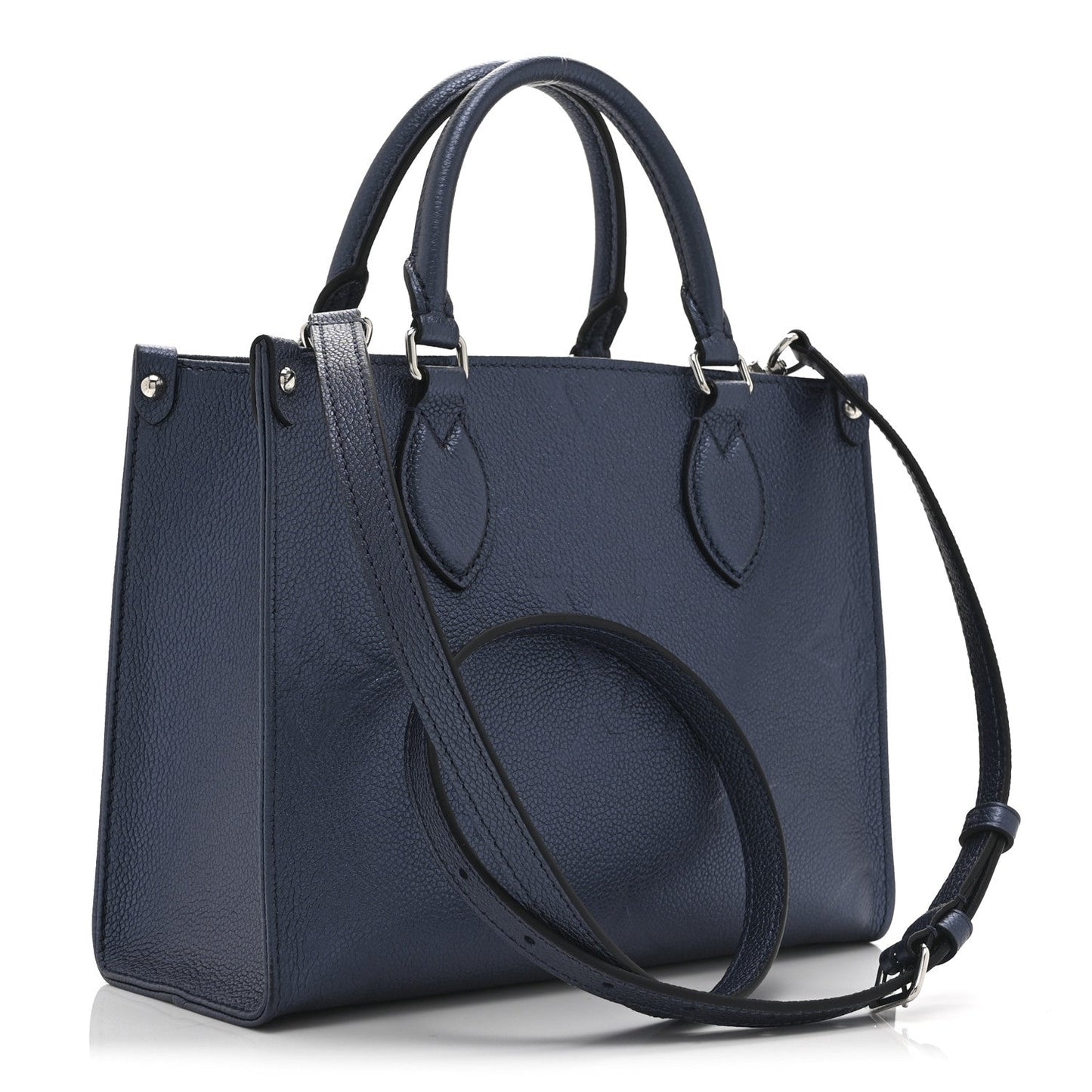 Metallic Empreinte Monogram Giant Onthego PM Navy Nacre