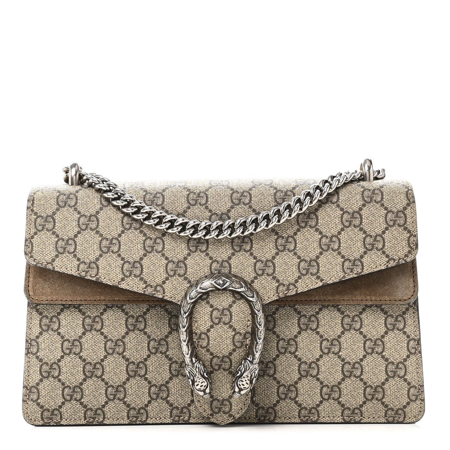 GG Supreme Monogram Small Dionysus Shoulder Bag Taupe