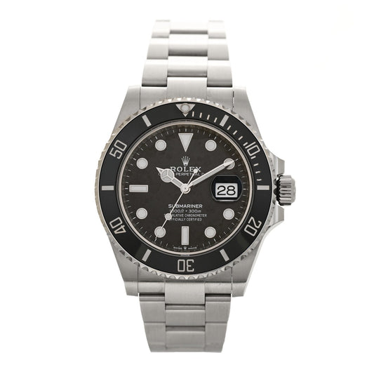 Stainless Steel 41mm Oyster Perpetual Submariner Date Watch Black 126610LN