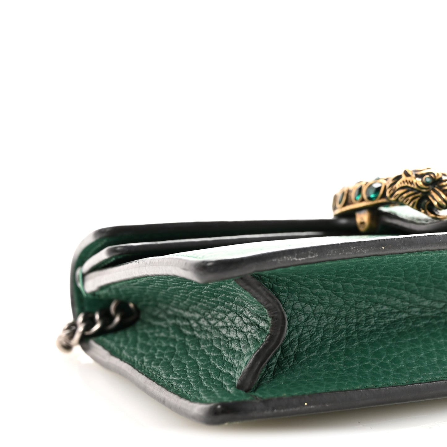 Dollar Calfskin Crystal Super Mini Dionysus Shoulder Bag Emerald