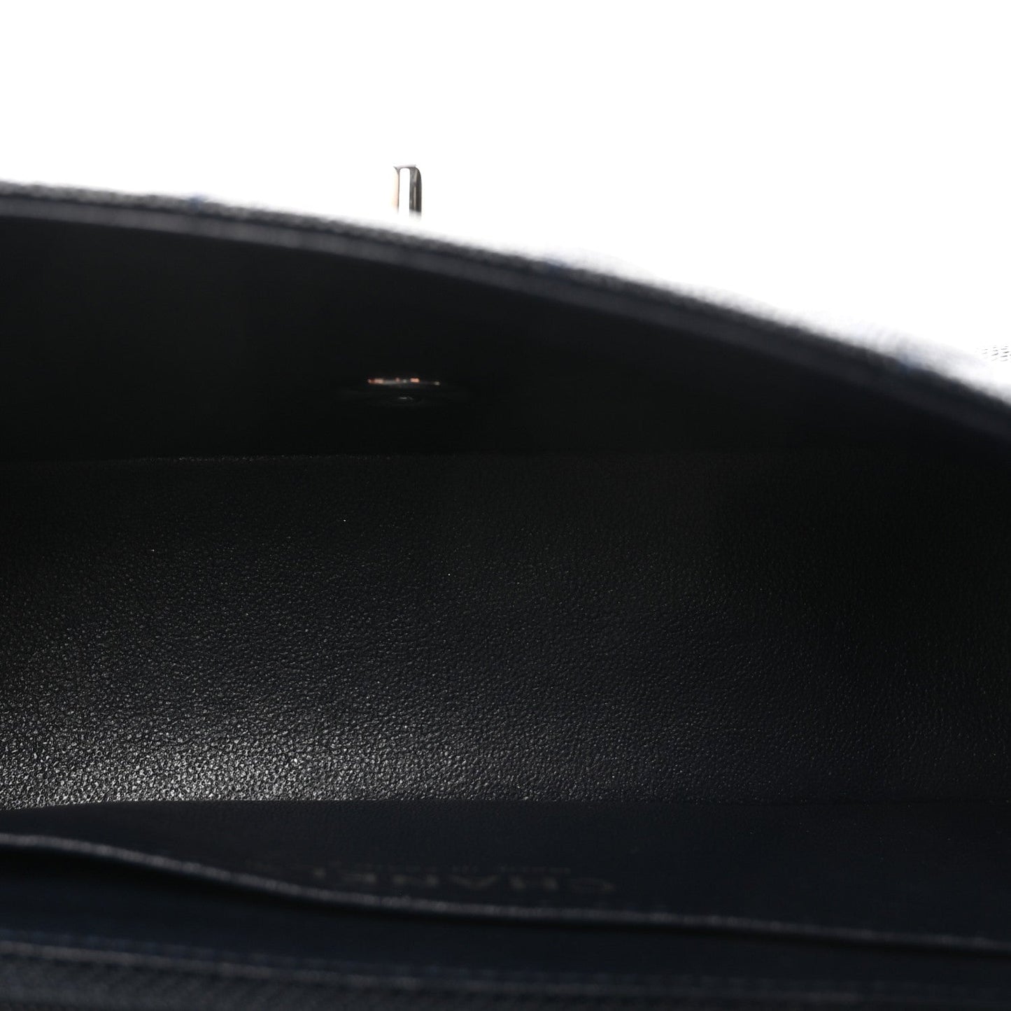 Caviar Quilted Mini Rectangular Flap Navy