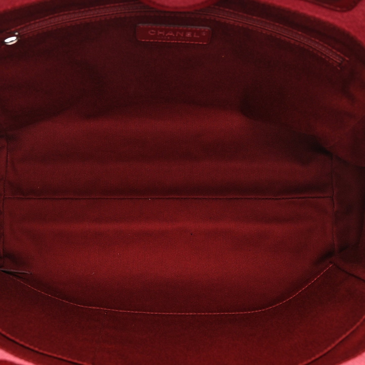 Canvas Small Deauville Tote Red