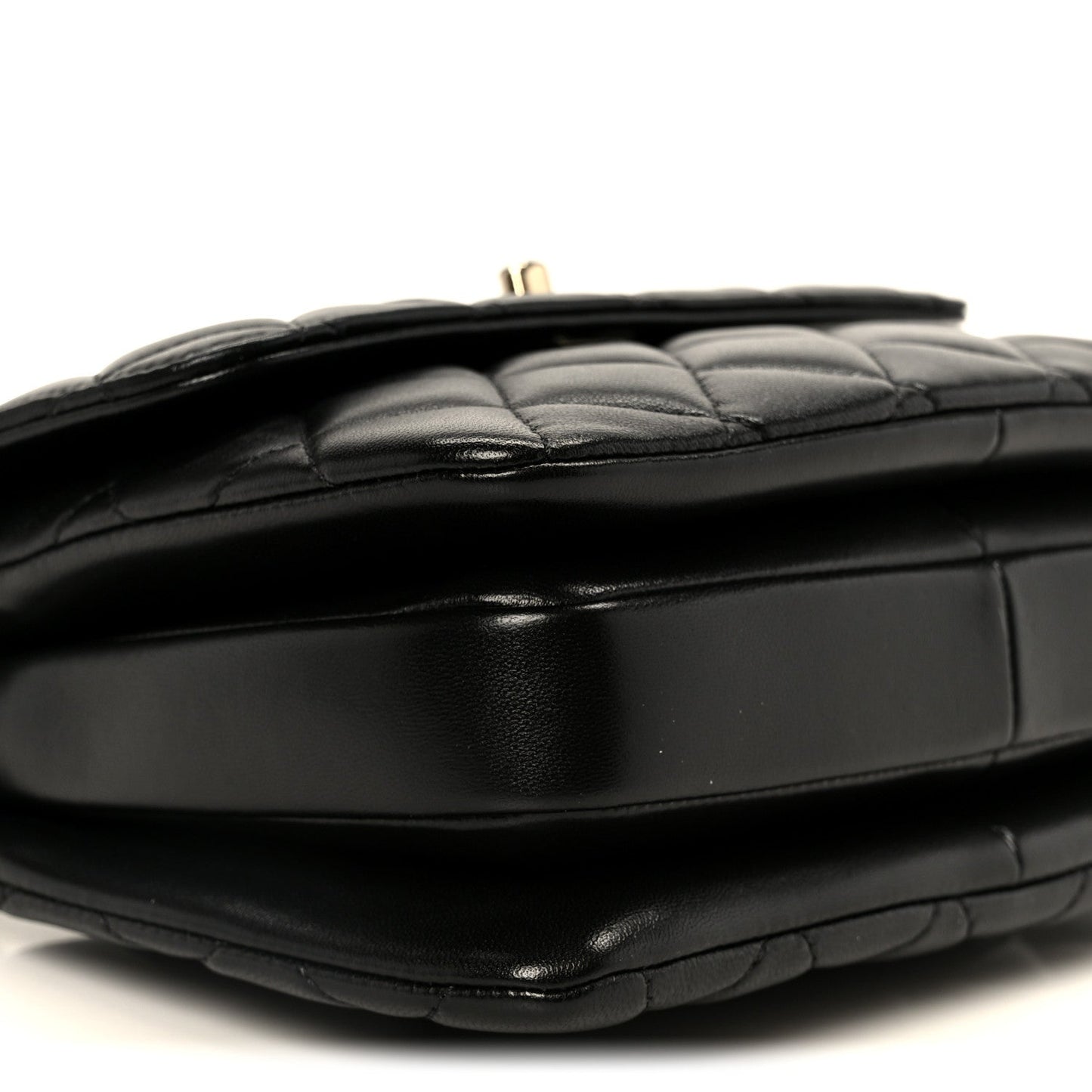 Lambskin Quilted Small Trendy CC Dual Handle Flap Bag Black
