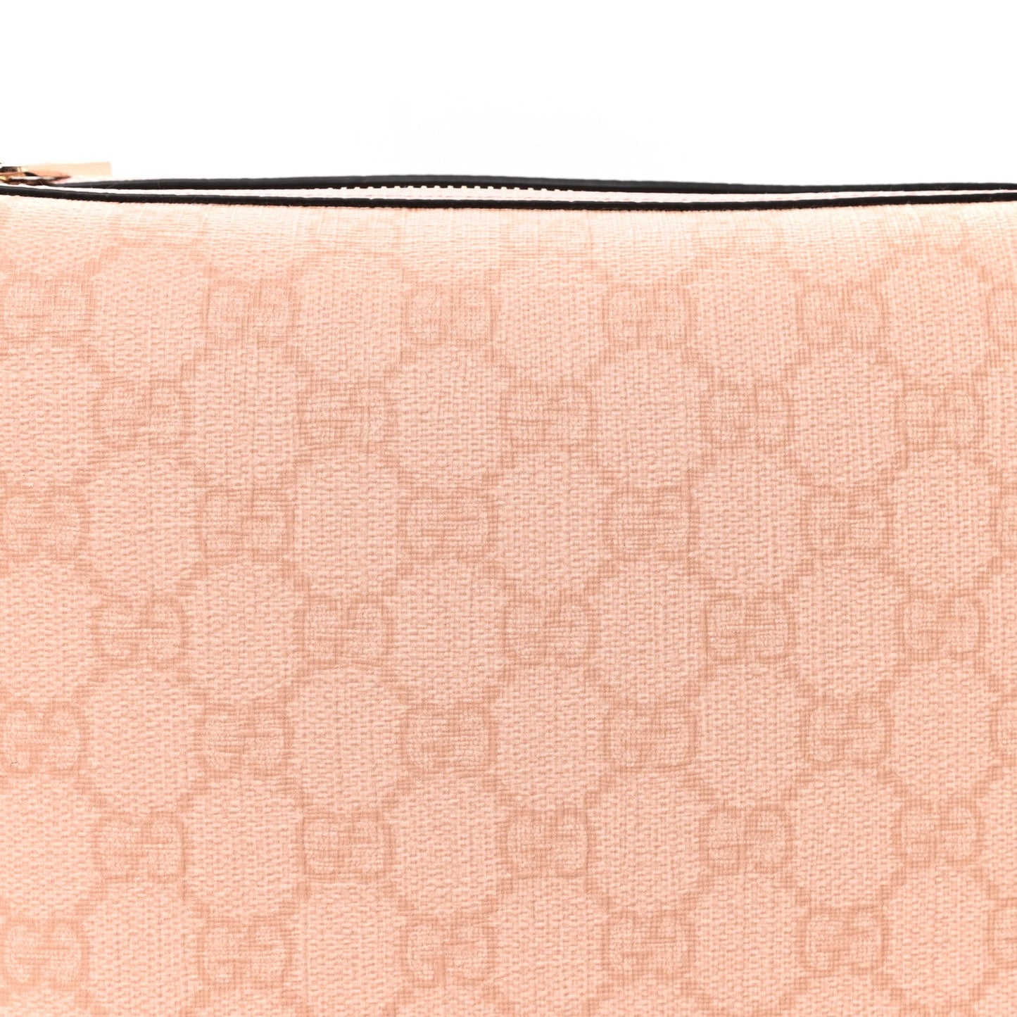 GG Supreme Monogram Textured Calfskin Web Super Mini Ophidia Shoulder Bag Pink