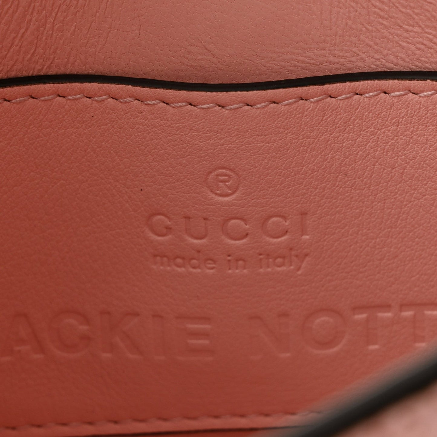 Snakeskin Mini Jackie Notte Bag Pink
