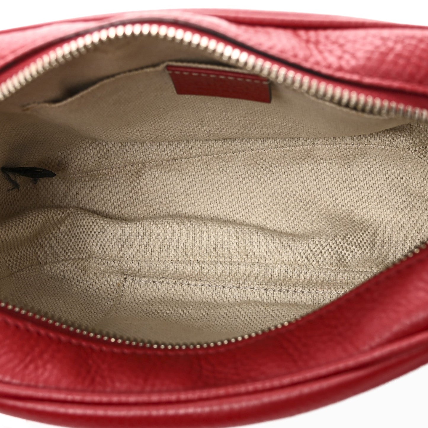 Pebbled Calfskin Small Soho Disco Bag Tabasco Red