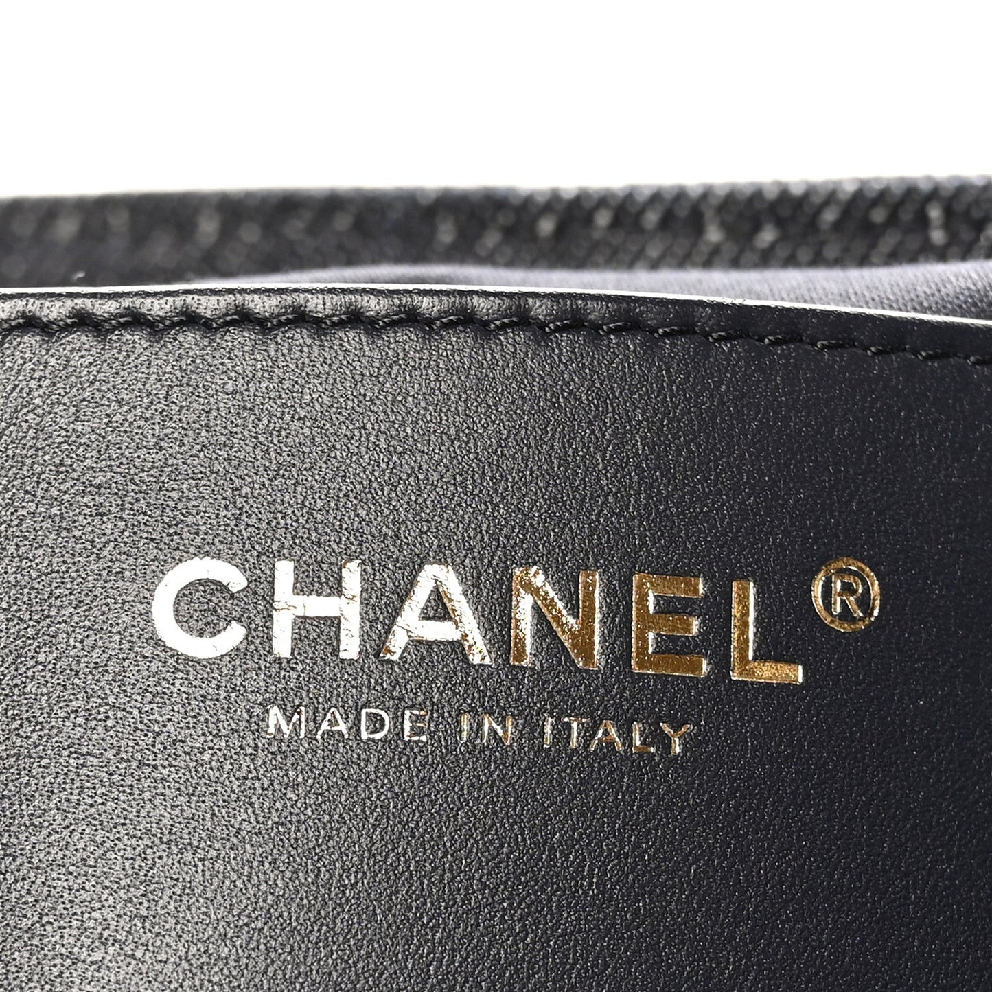 Denim Quilted Medium Chanel 25 Handbag Dark Blue