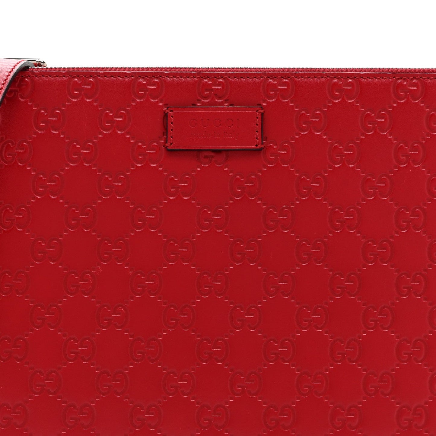 Guccissima Signature Messenger Bag Hibiscus Red