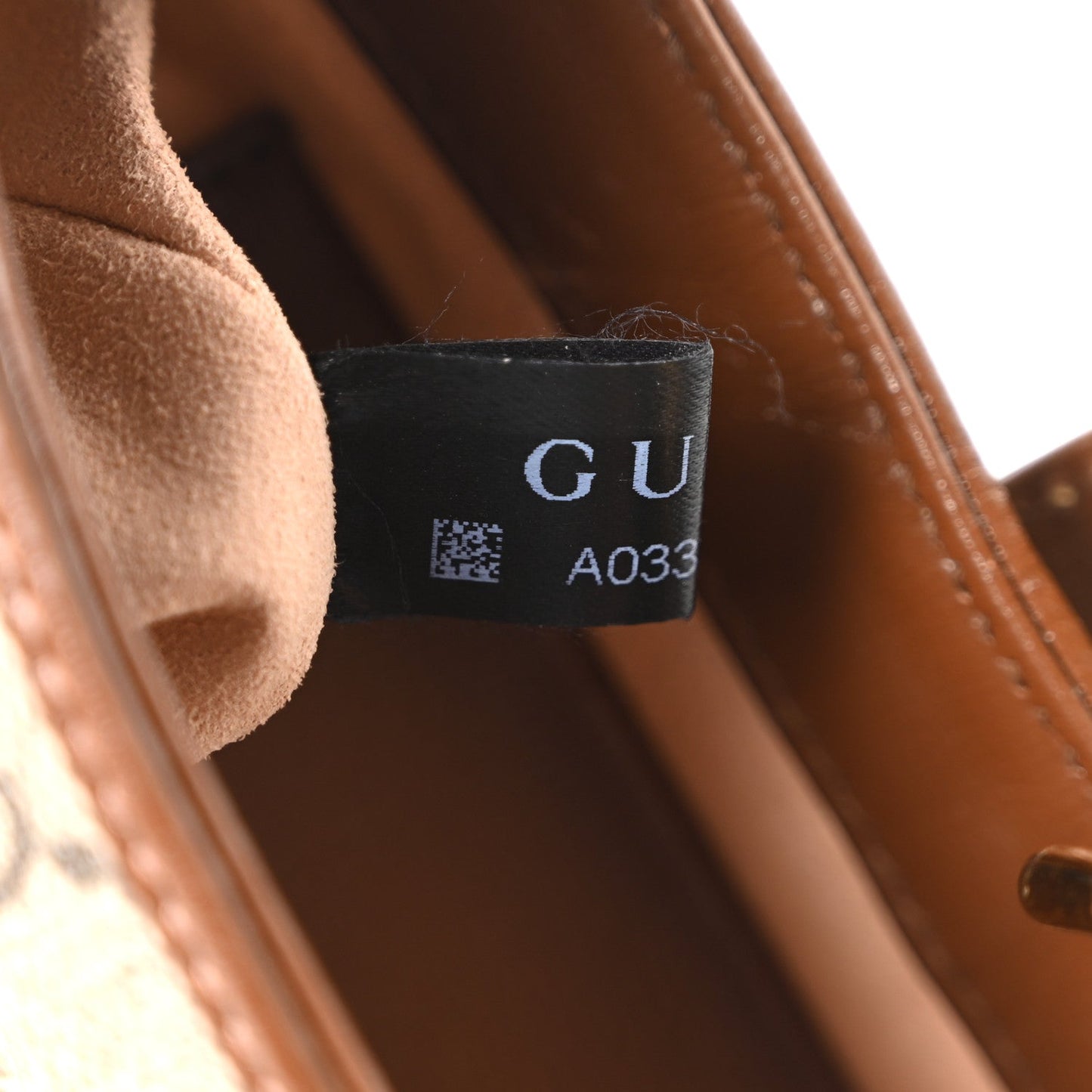 GG Supreme Monogram Azalea Calfskin Web Mini Jackie 1961 Hobo Beige Ebony Brown Sugar
