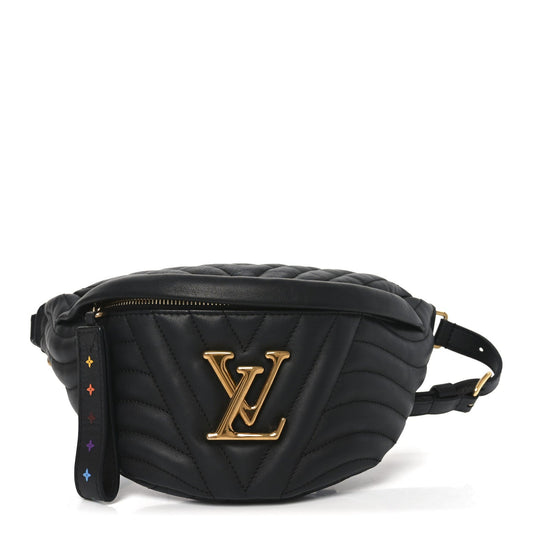 Calfskin Quilted New Wave Bumbag Black