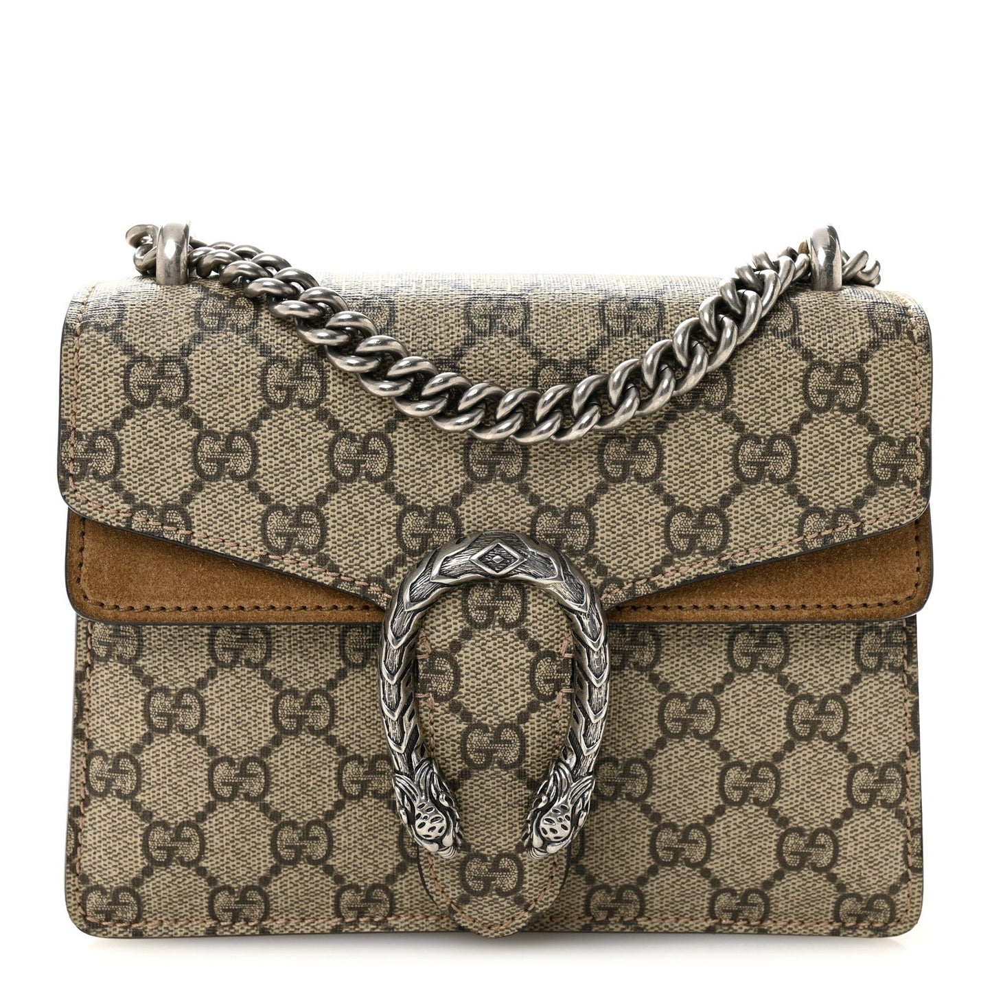 GG Supreme Monogram Mini Dionysus Shoulder Bag Taupe