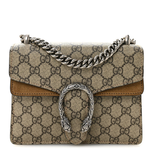 GG Supreme Monogram Mini Dionysus Shoulder Bag Taupe