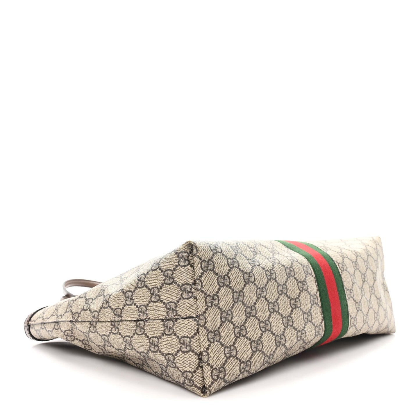 GG Supreme Monogram Medium Ophidia Shopping Tote Brown