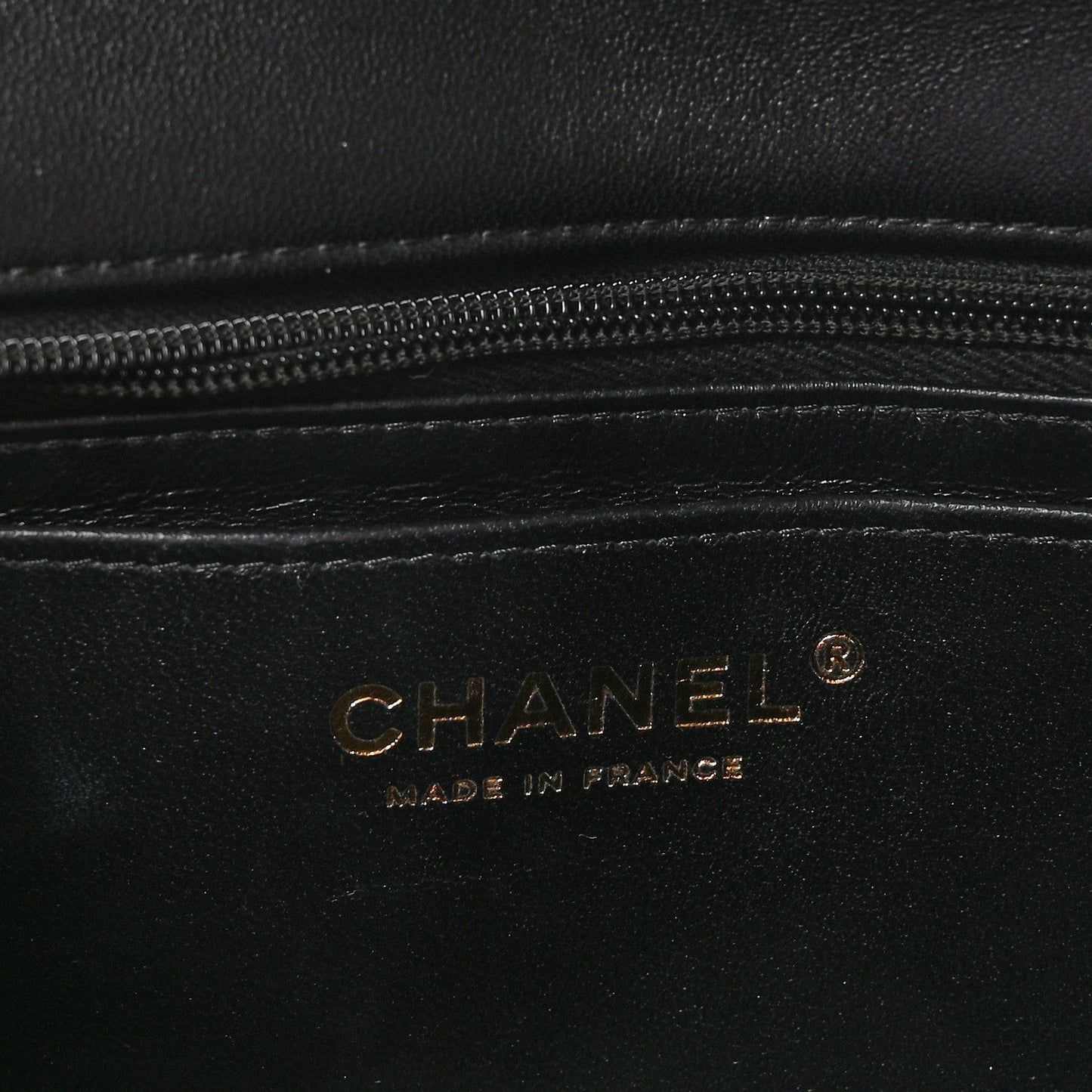 Lambskin Quilted Mini Rectangular Flap Black