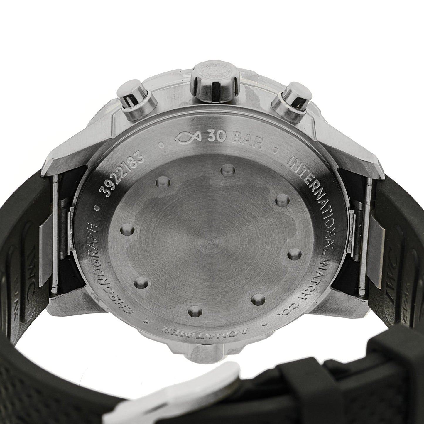 Stainless Steel Rubber 44mm Aquatimer Chronograph Automatic Watch White IW376801