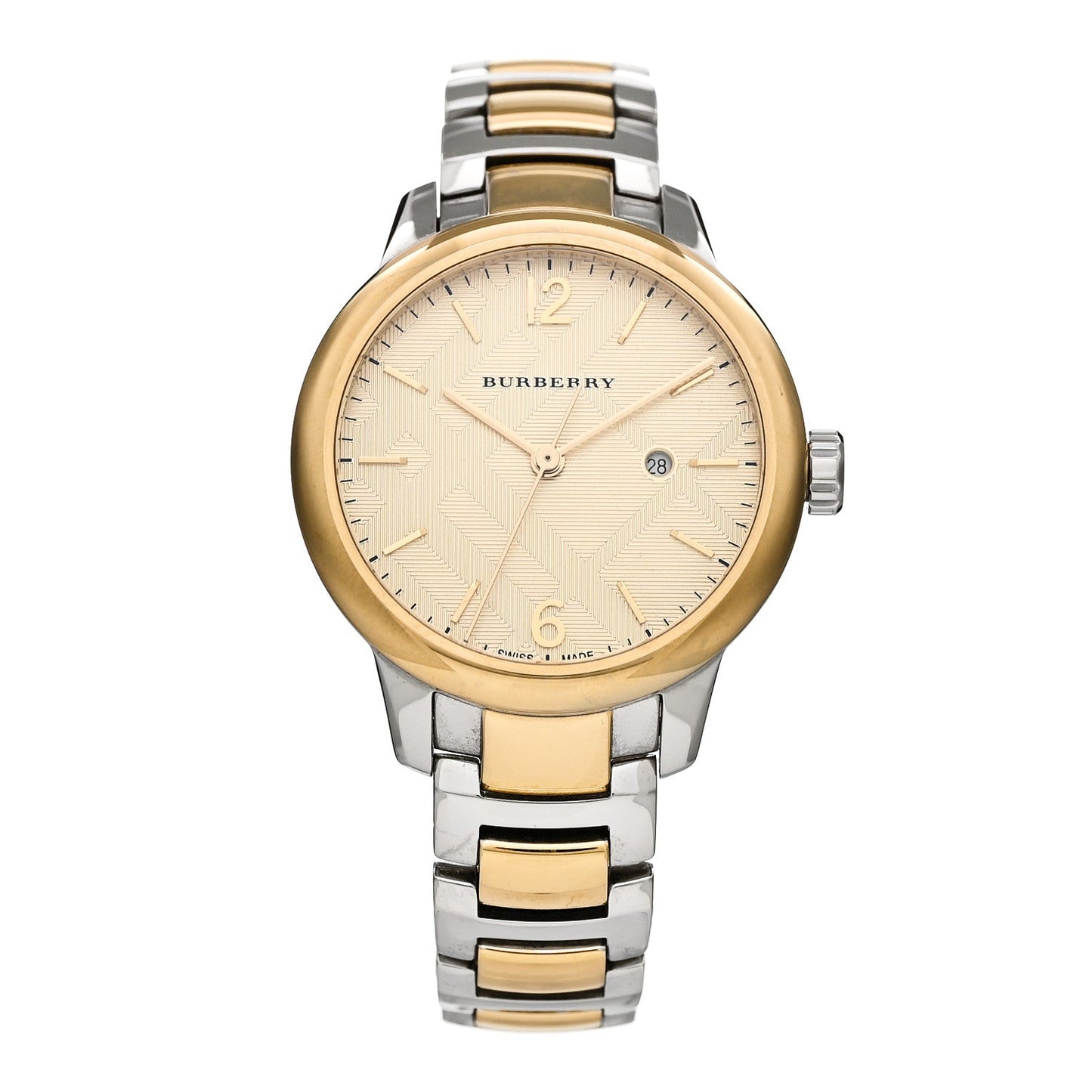 Stainless Steel 32mm Classic Round Quartz Watch Gold BU10118
