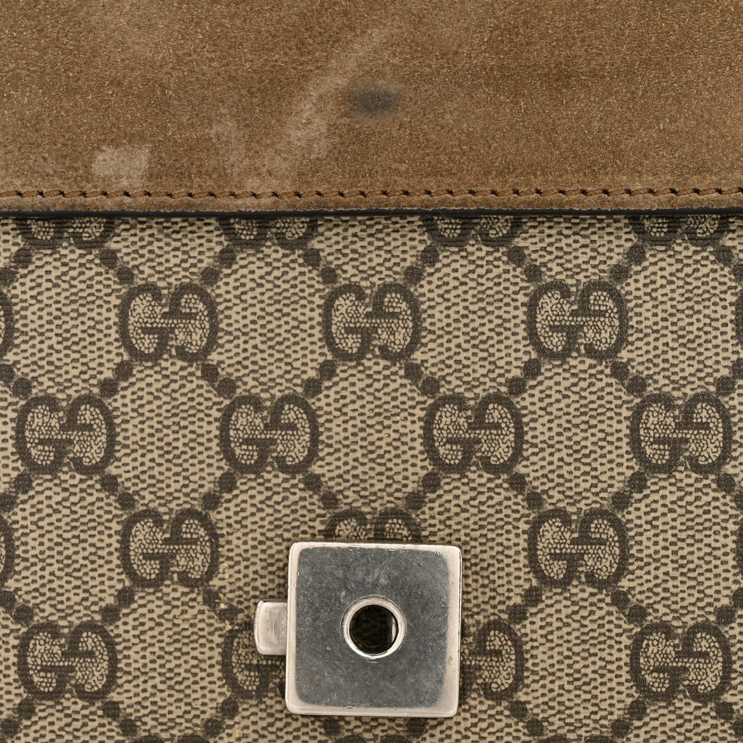 GG Supreme Monogram Small Dionysus Shoulder Bag Taupe
