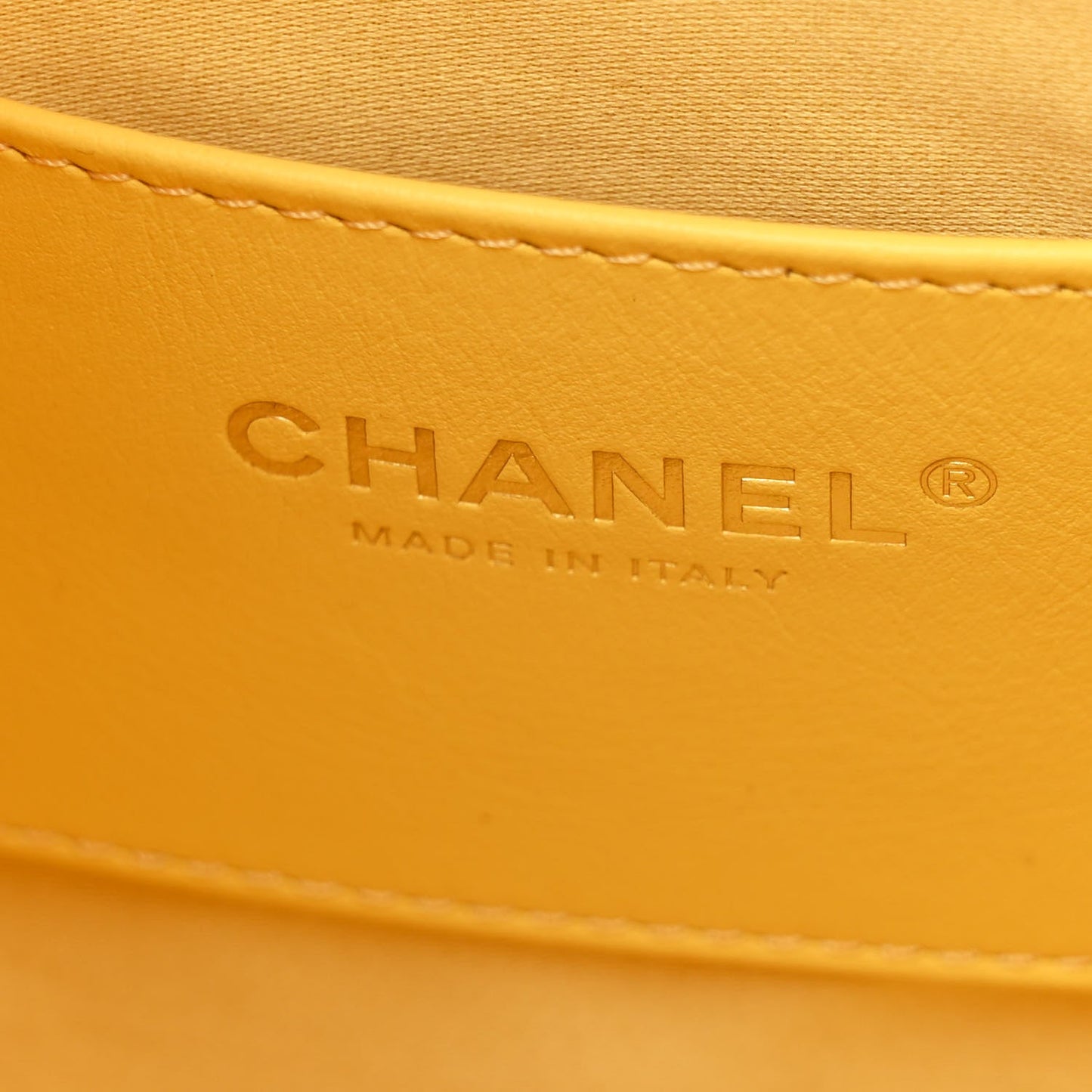 Caviar Quilted Small Chanel 25 Handbag Light Yellow
