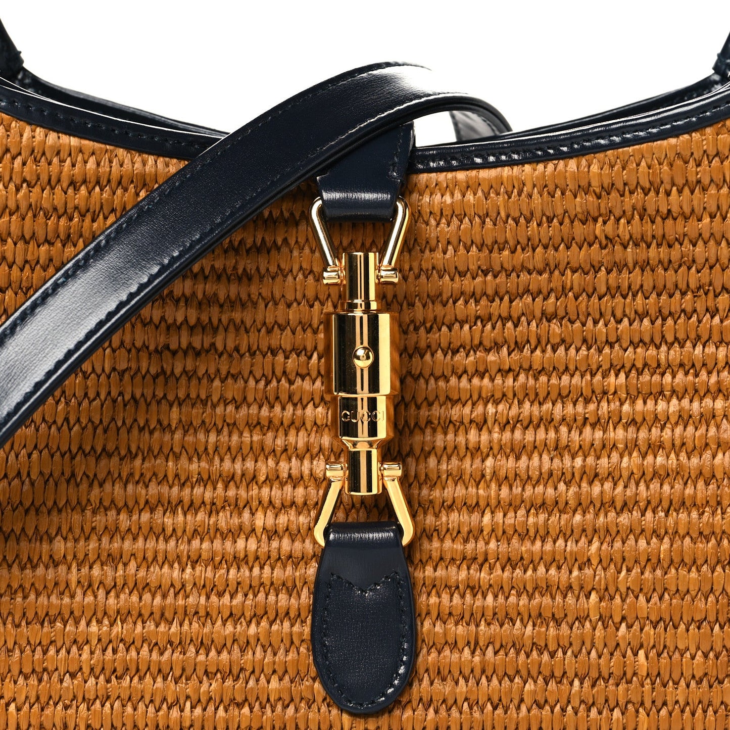 Straw Lux Boarded Dyana Lux Calfskin Small Jackie 1961 Hobo Dark Natural Blue