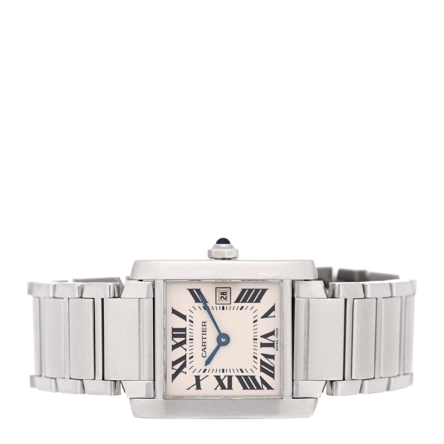 Stainless Steel 25mm Tank Francaise Quartz Watch