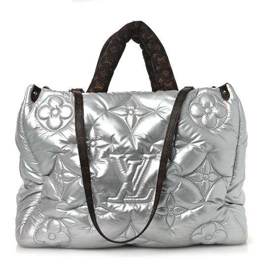 Econyl Monogram Pillow Giant Onthego GM Silver