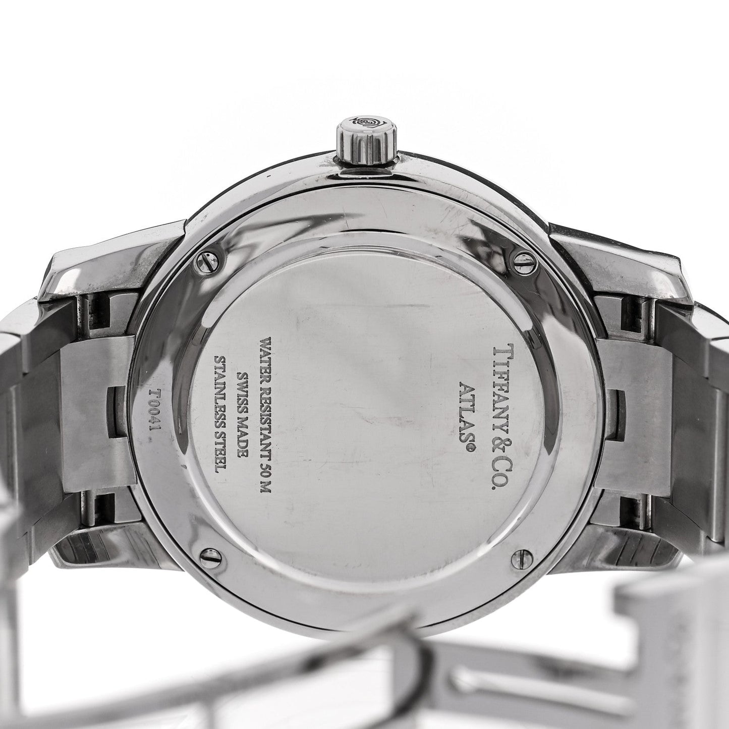 Stainless Steel 37mm Atlas 2-Hand Quartz Watch