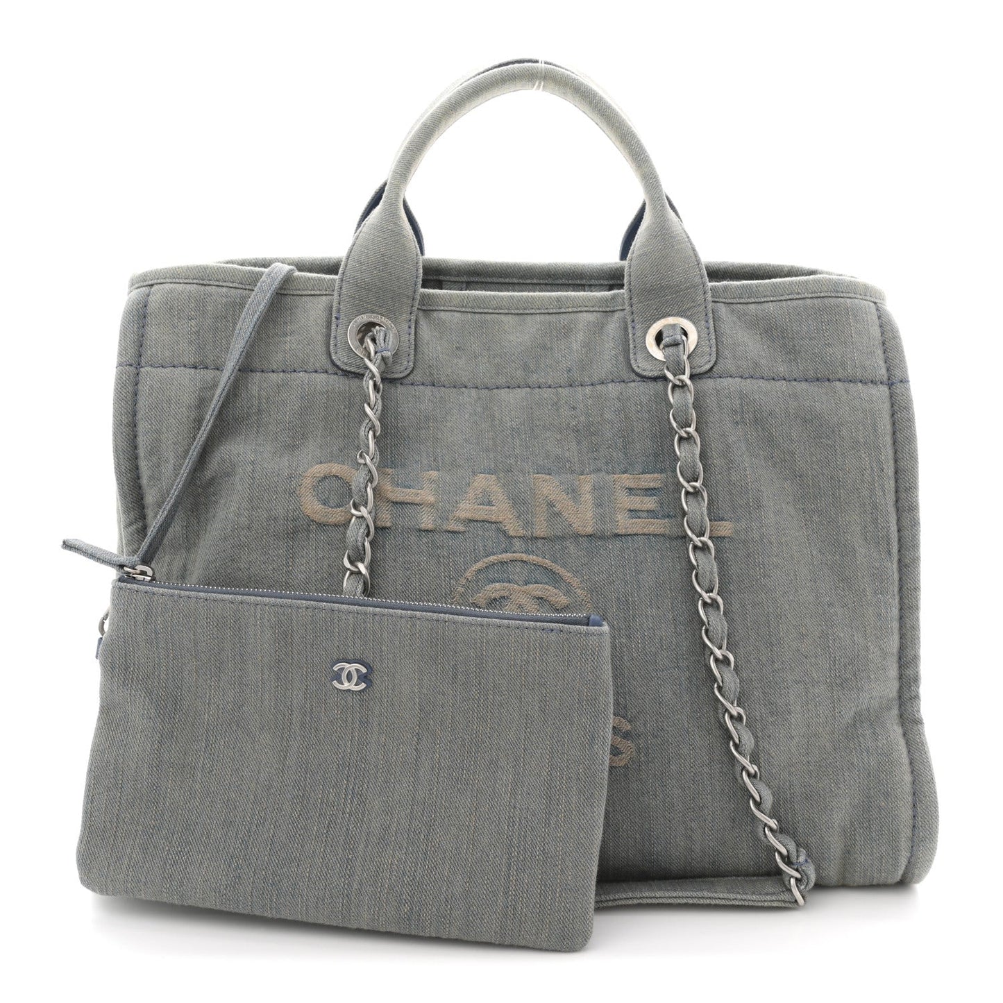 Denim Medium Deauville Tote Light Blue