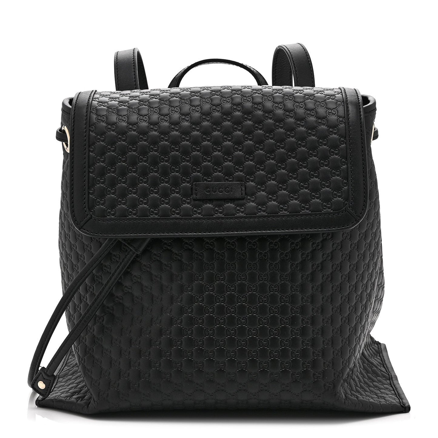 Microguccissima Drawstring Backpack Black