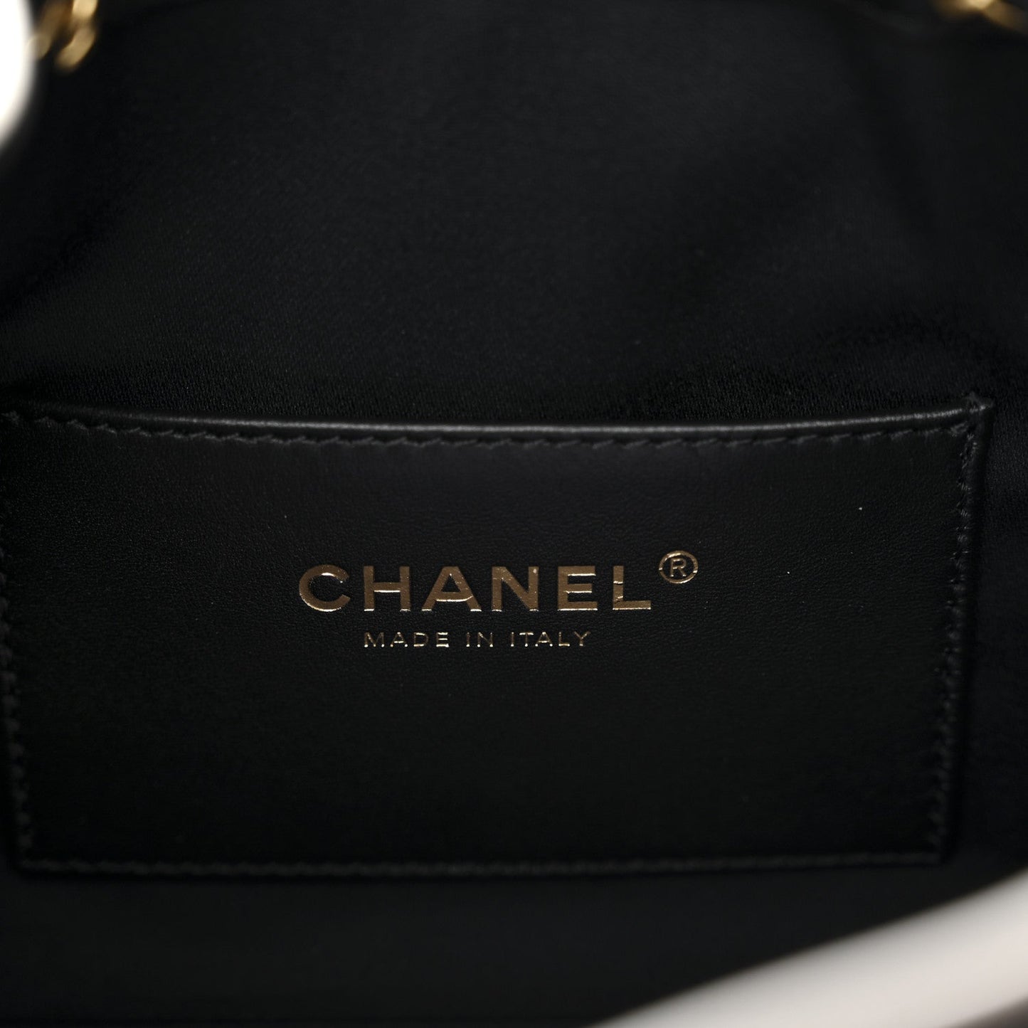 Braided Raffia Calfskin Quilted Mini Chanel 25 Handbag Black White