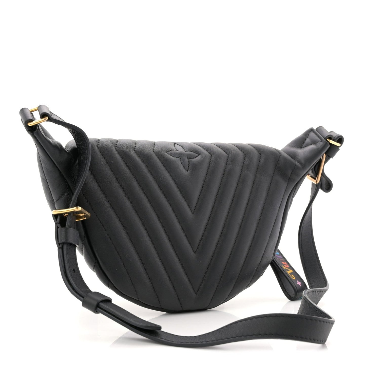 Calfskin Quilted New Wave Bumbag Black