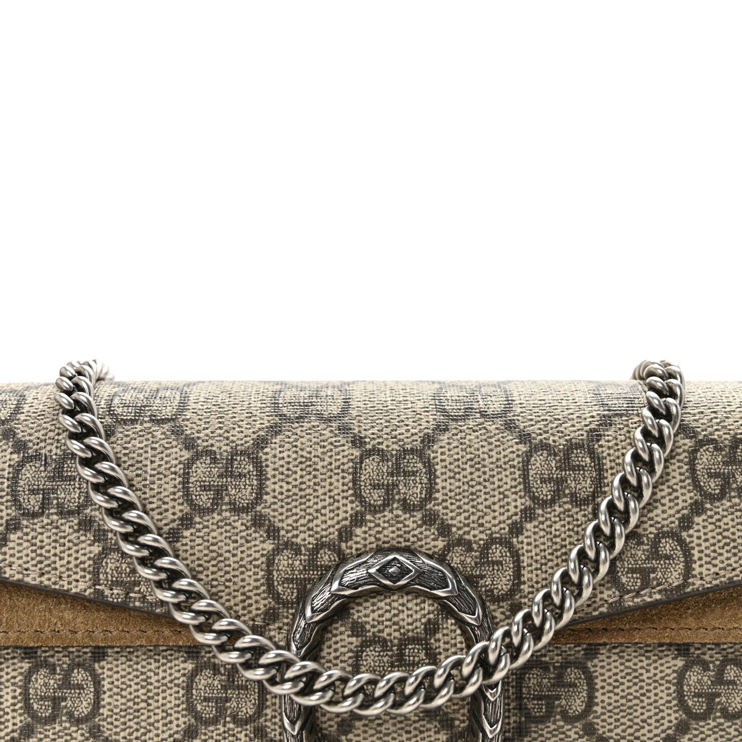 GG Supreme Monogram Super Mini Dionysus Shoulder Bag Taupe