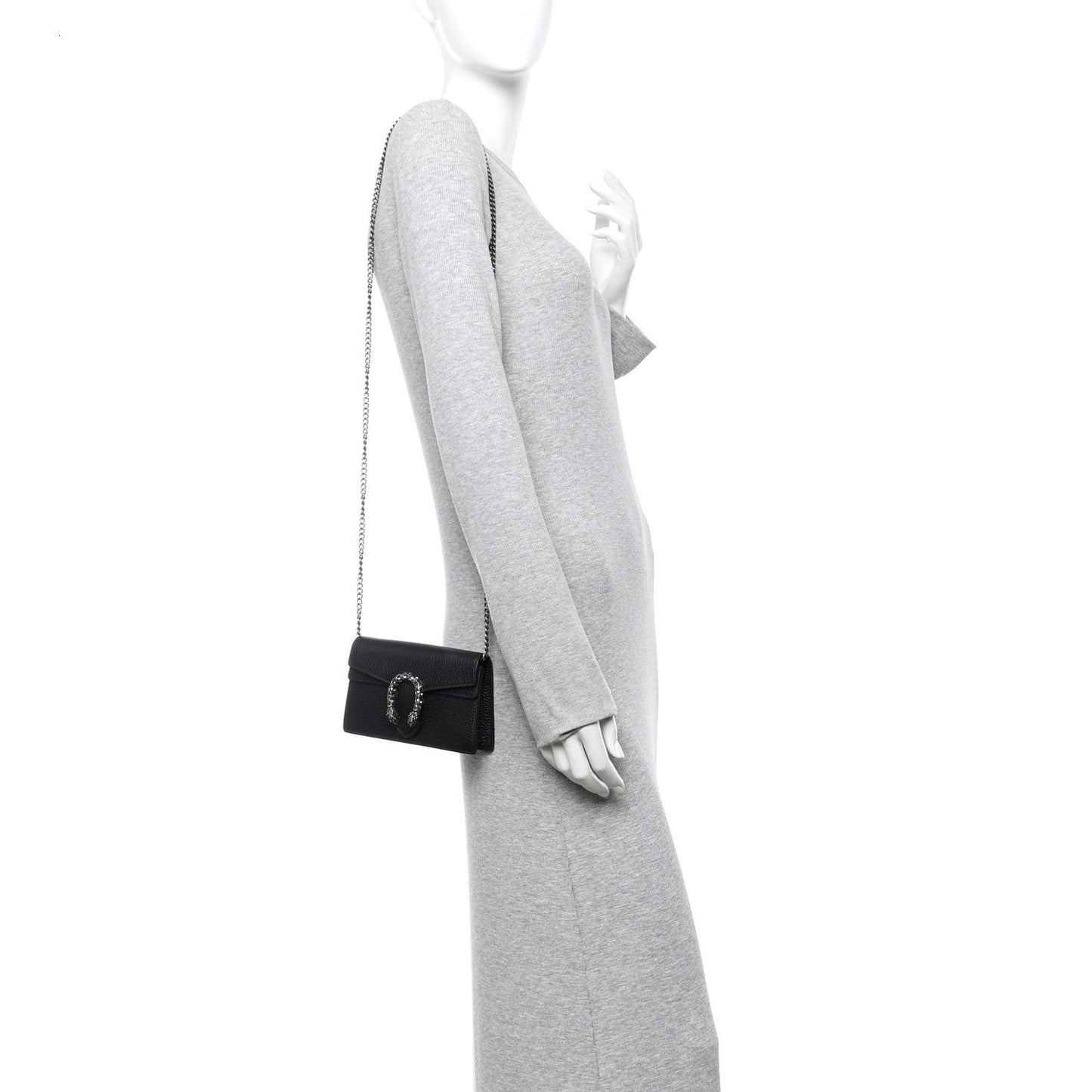 Calfskin Super Mini Dionysus Shoulder Bag Black
