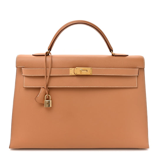 Courchevel Kelly Sellier 40 Tabac Camel