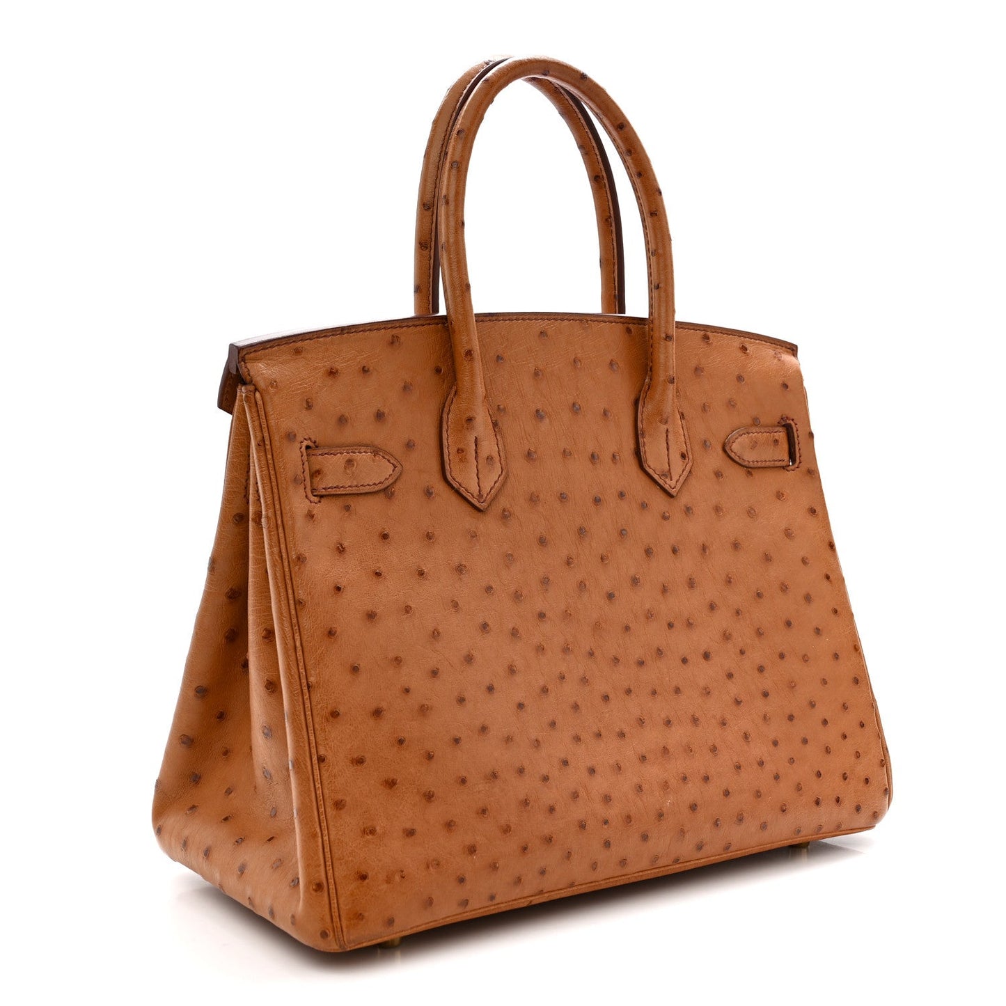Ostrich Birkin 30 Cognac