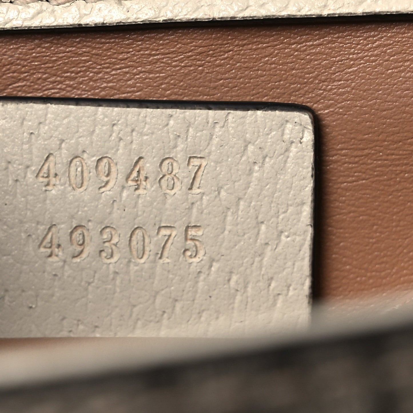 GG Supreme Monogram Berry Textured Dollar Calfskin Small Padlock Shoulder Bag Beige Ebony Light Copper Mystic White