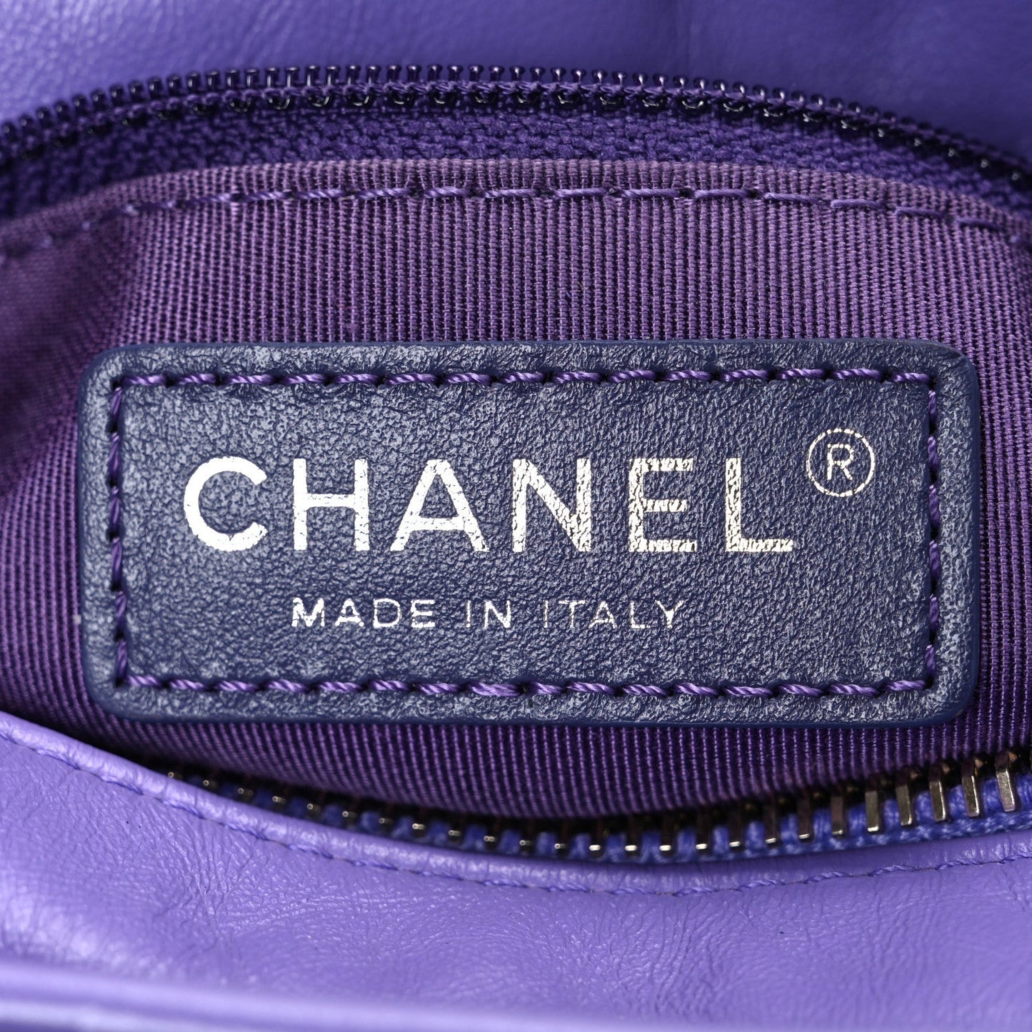 Aged Calfskin Quilted Small Gabrielle Hobo Purple
