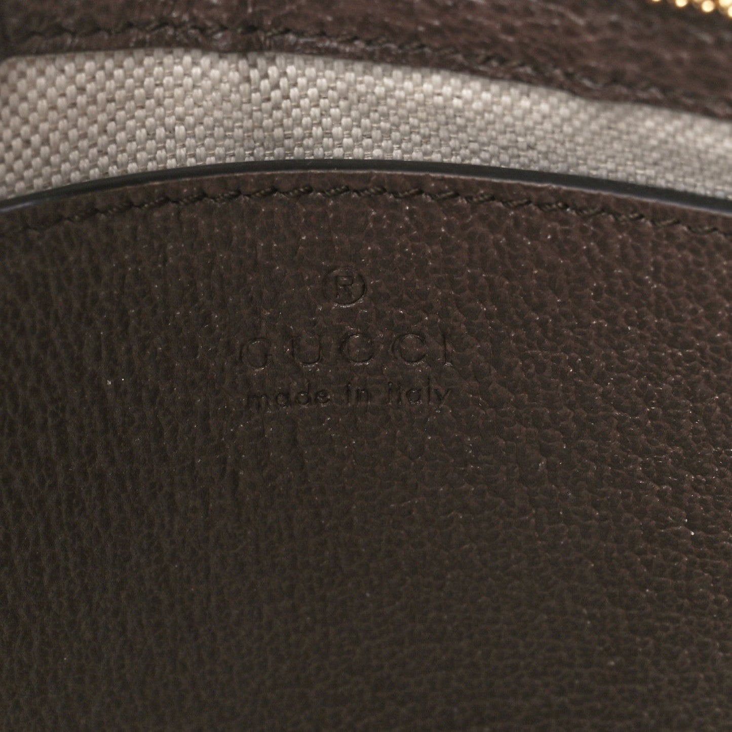 GG Supreme Monogram Textured Dollar Calfskin Web Small Ophidia GG Handbag Beige Ebony New Acero